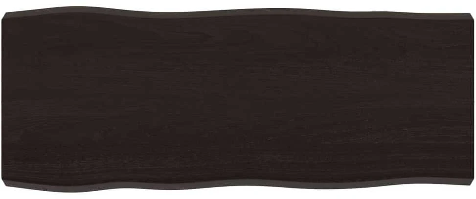 Stalviršis, tamsiai ruda, 100x40x(2-6) cm, medienos masyvas