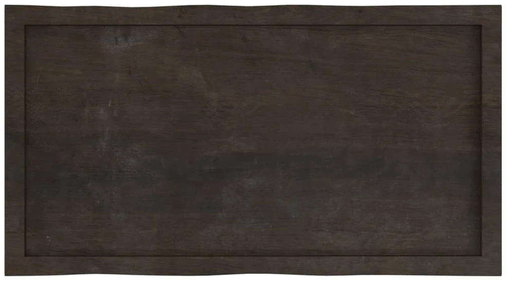 Stalviršis, tamsiai ruda, 100x50x(2-4) cm, medienos masyvas
