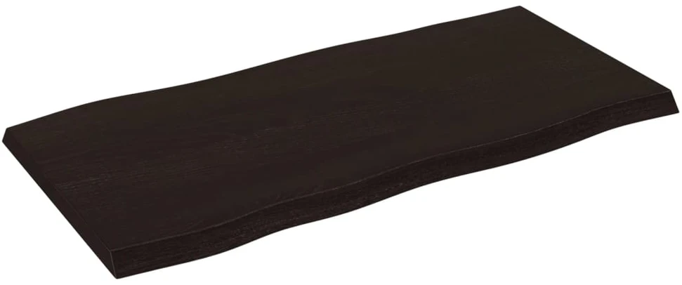 Stalviršis, tamsiai ruda, 100x50x(2-4) cm, medienos masyvas