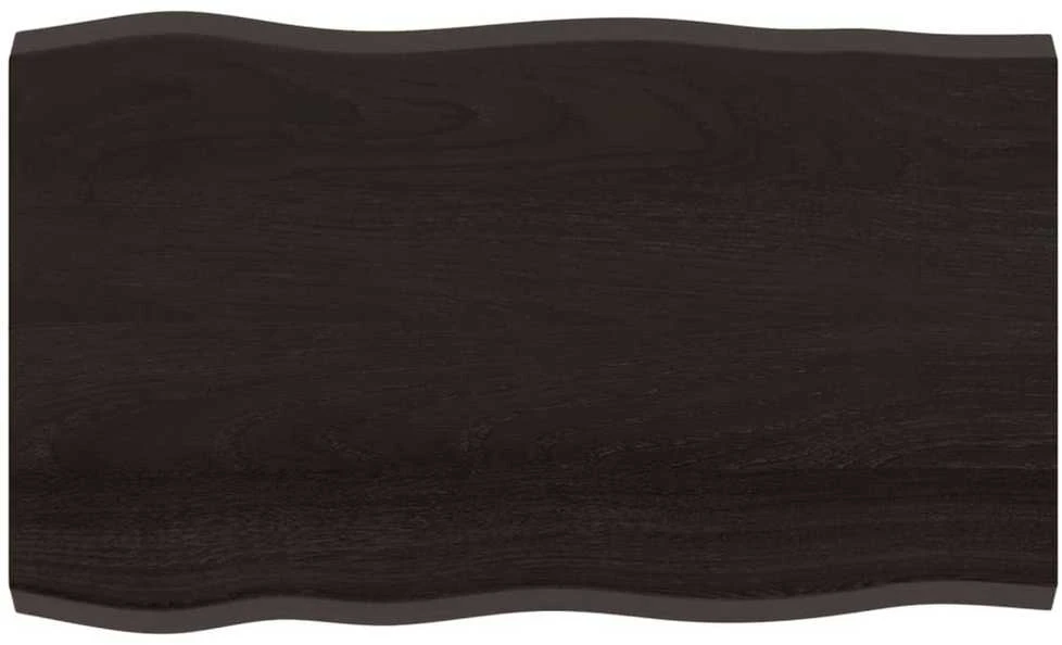 Stalviršis, tamsiai ruda, 100x60x(2-4) cm, medienos masyvas