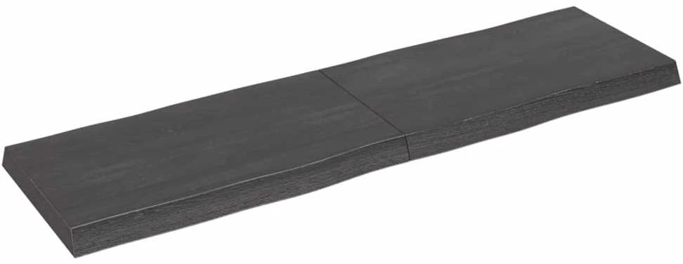 Stalviršis, tamsiai ruda, 140x40x(2-6) cm, medienos masyvas