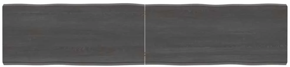 Stalviršis, tamsiai ruda, 180x40x(2-6) cm, medienos masyvas