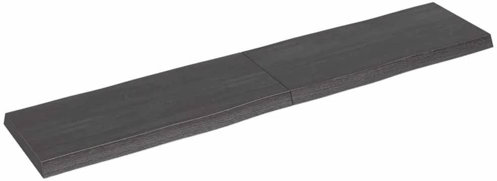 Stalviršis, tamsiai ruda, 180x40x(2-6) cm, medienos masyvas