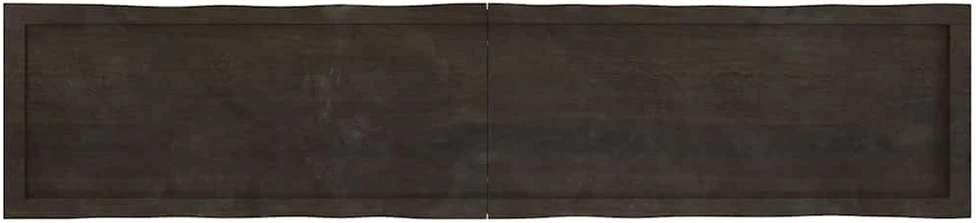 Stalviršis, tamsiai ruda, 180x40x(2-6) cm, medienos masyvas