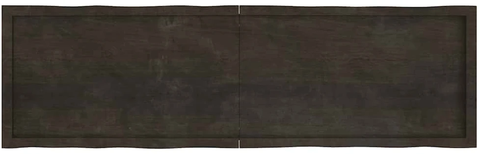 Stalviršis, tamsiai ruda, 180x50x(2-6) cm, medienos masyvas