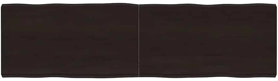 Stalviršis, tamsiai ruda, 180x50x(2-6) cm, medienos masyvas