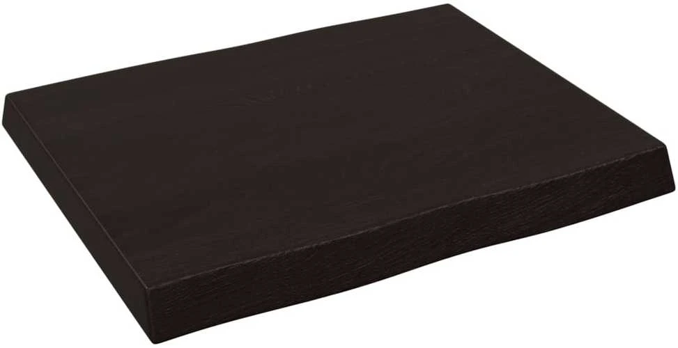 Stalviršis, tamsiai ruda, 60x50x(2–6)cm, medienos masyvas