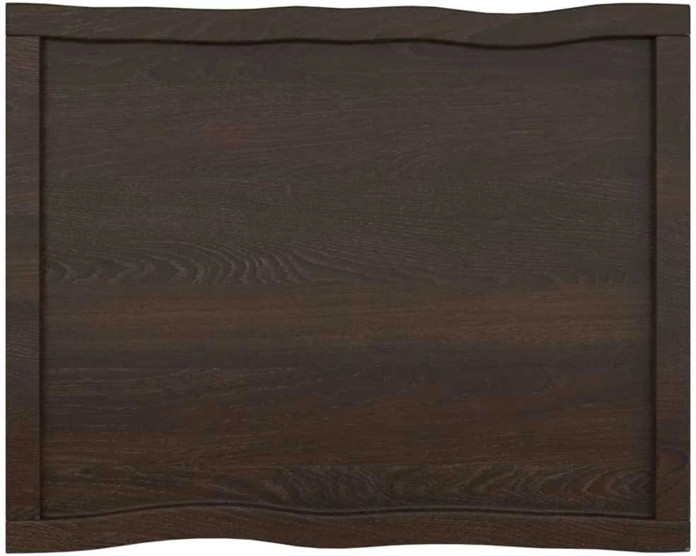 Stalviršis, tamsiai ruda, 80x60x(2-4) cm, medienos masyvas