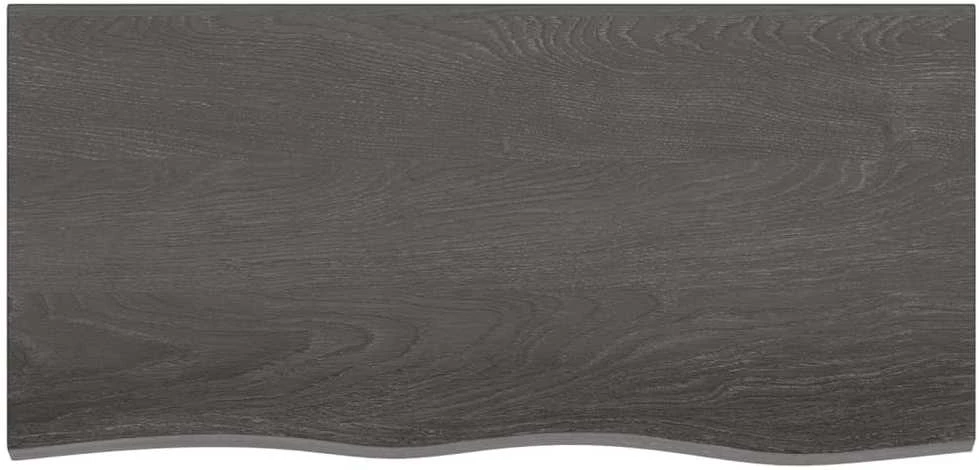 Stalviršis, tamsiai rudas, 100x50x(2-4) cm, ąžuolo masyvas