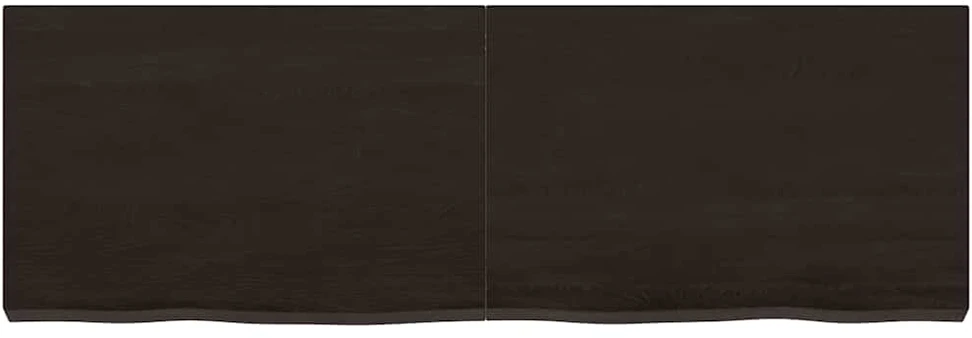 Stalviršis, tamsiai rudas, 120x40x(2-6) cm, ąžuolo masyvas