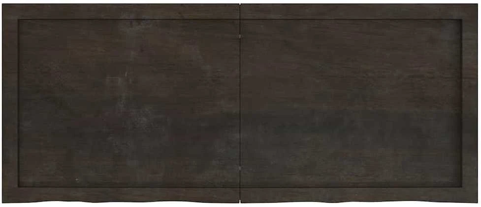 Stalviršis, tamsiai rudas, 120x50x(2-4) cm, ąžuolo masyvas