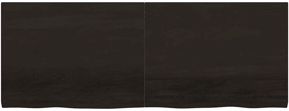 Stalviršis, tamsiai rudas, 160x60x(2-4) cm, ąžuolo masyvas