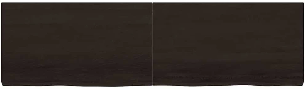 Stalviršis, tamsiai rudas, 180x50x(2-6) cm, ąžuolo masyvas