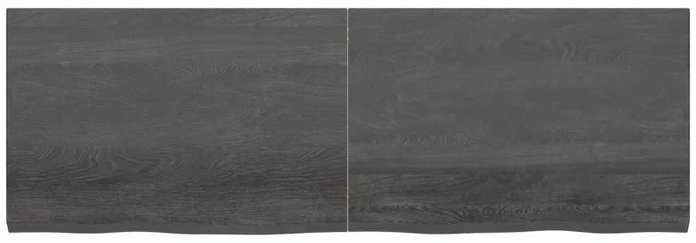 Stalviršis, tamsiai rudas, 180x60x(2-4) cm, ąžuolo masyvas