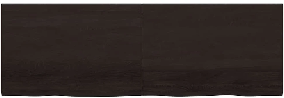 Stalviršis, tamsiai rudas, 180x60x(2-4) cm, ąžuolo masyvas