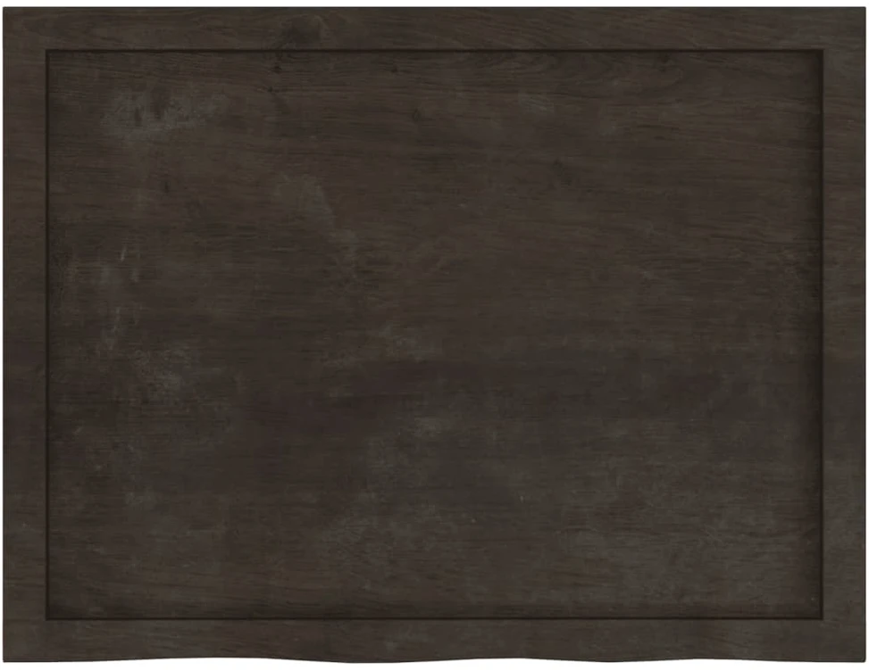 Stalviršis, tamsiai rudas, 80x60x(2-4) cm, ąžuolo masyvas
