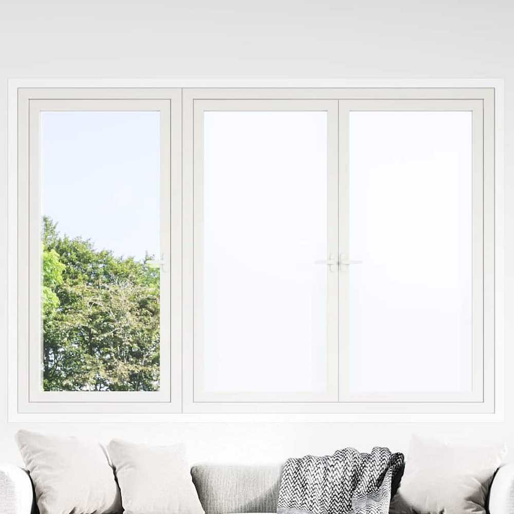 Elektrostatinė langų plėvelė Frosted Balta 90 x 500 cm PVC