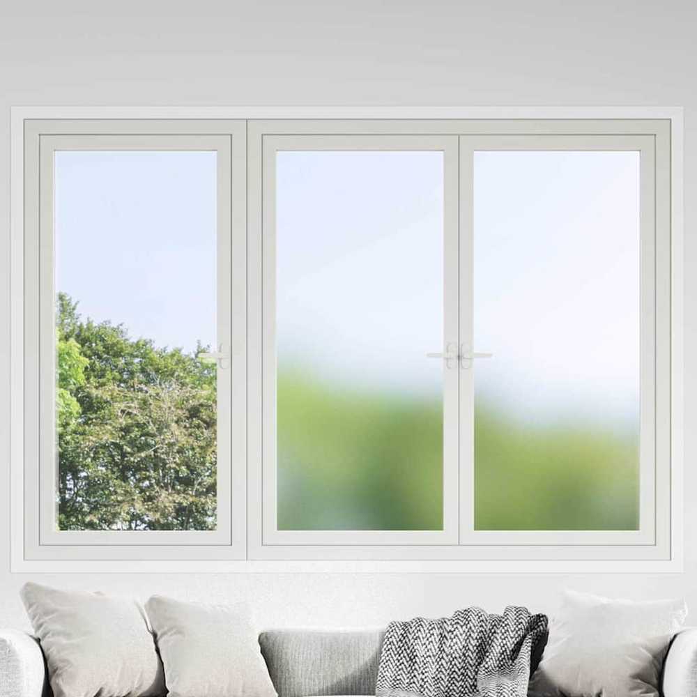 Elektrostatinė langų plėvelė Frosted Pilka 90 x 2000 cm PVC