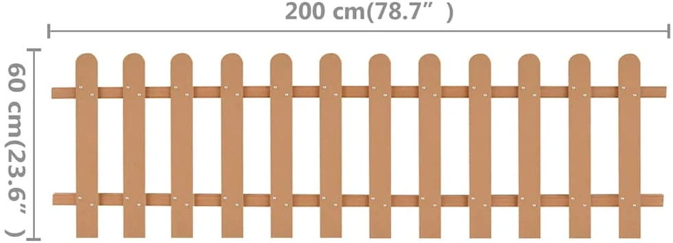 Statinių tvora, 200x60cm, WPC