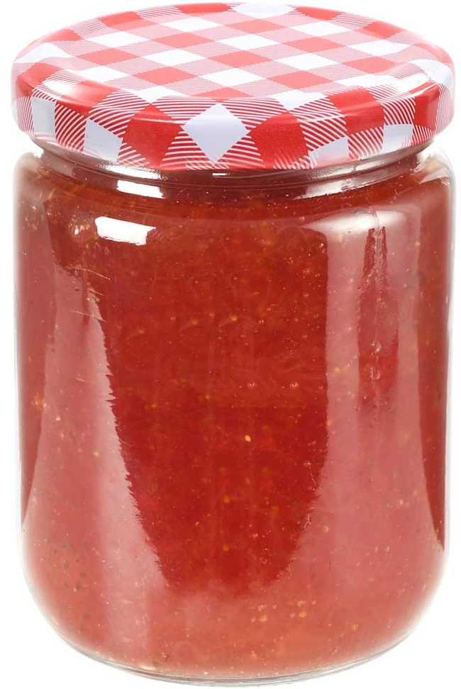 Stikl. stikl. uog. su balt. ir raud. sp. dangt., 48vnt., 230ml