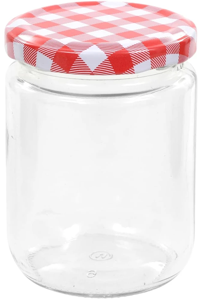 Stikl. stikl. uog. su balt. ir raud. sp. dangt., 48vnt., 230ml