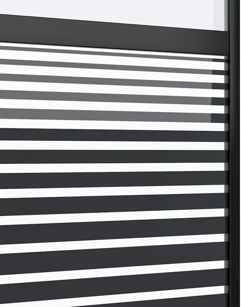 Stiklinės durys 76 x 2 x 205 cm Aliuminis Juoda