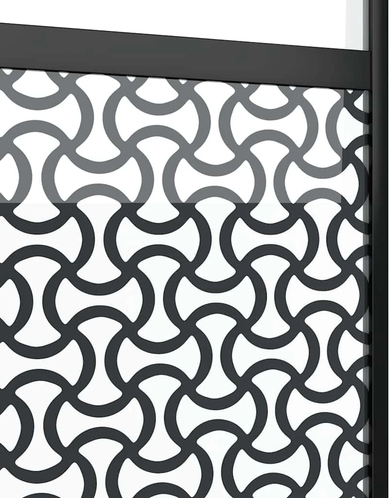 Stiklinės durys 76 x 2 x 205 cm Aliuminis Juoda