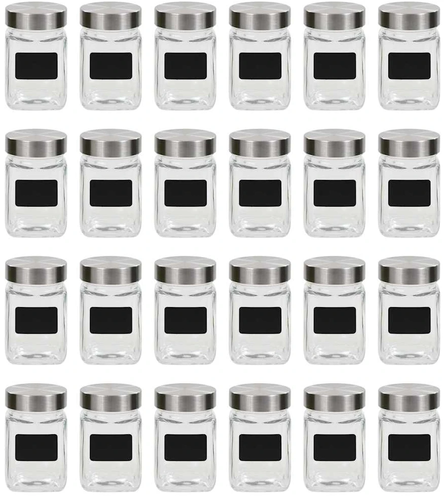 Stikliniai indai su lipdukais, 24 vnt., 300 ml