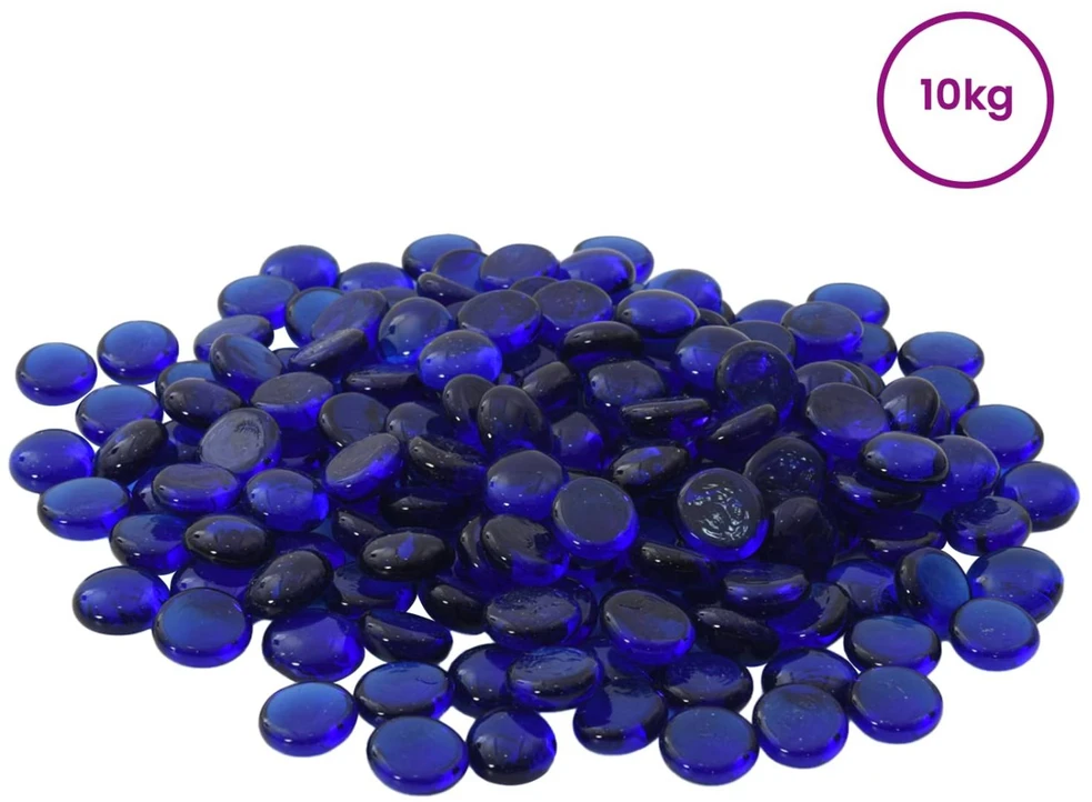 Stiklo granulių 17-19 mm Kobalto mėlyna Stiklas