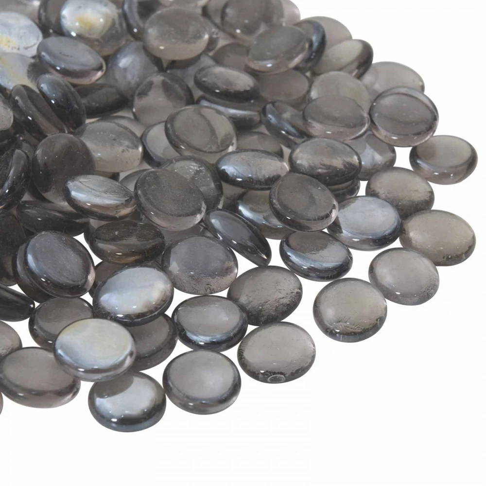 Stiklo granulių 17-19 mm Purpurinė pilka Stiklas