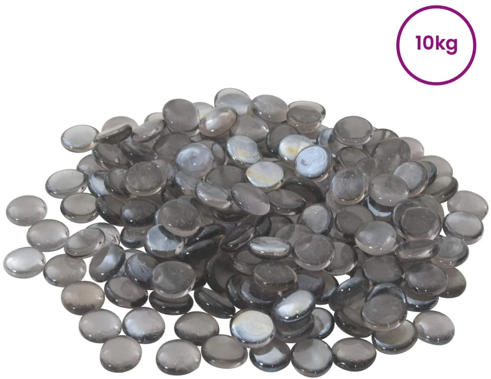 Stiklo granulių 17-19 mm Purpurinė pilka Stiklas