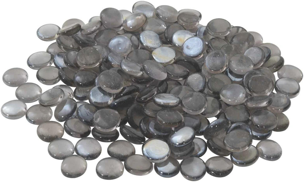 Stiklo granulių 17-19 mm Purpurinė pilka Stiklas