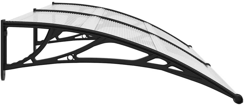 Stogelis durims, juodos ir permatomos spalvos, 200x75cm, PC