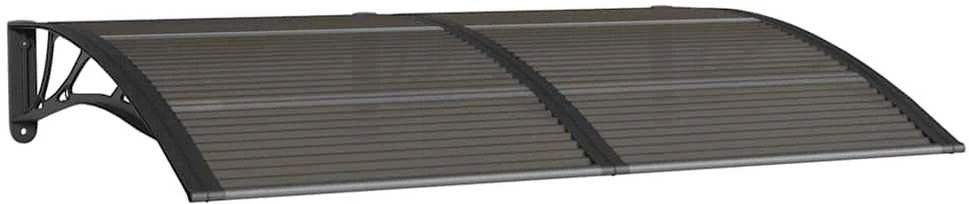 Stogelis durims, juodos spalvos, 150x100cm, polikarbonatas