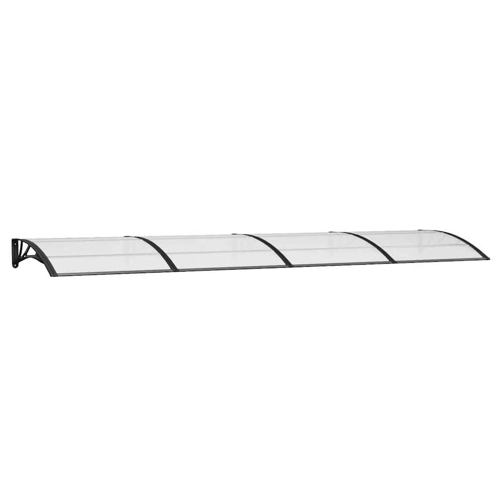Stogelis durims, juodos spalvos, 400x100cm, polikarbonatas