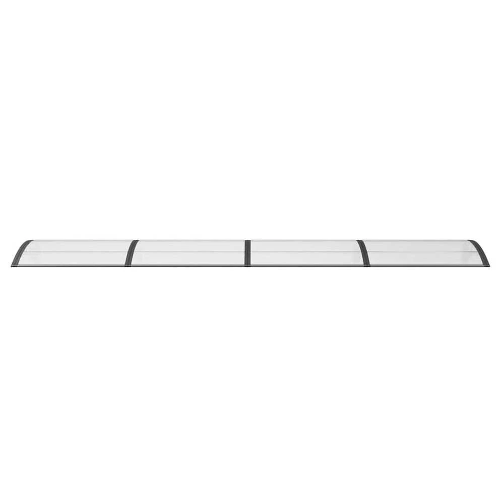 Stogelis durims, juodos spalvos, 400x100cm, polikarbonatas
