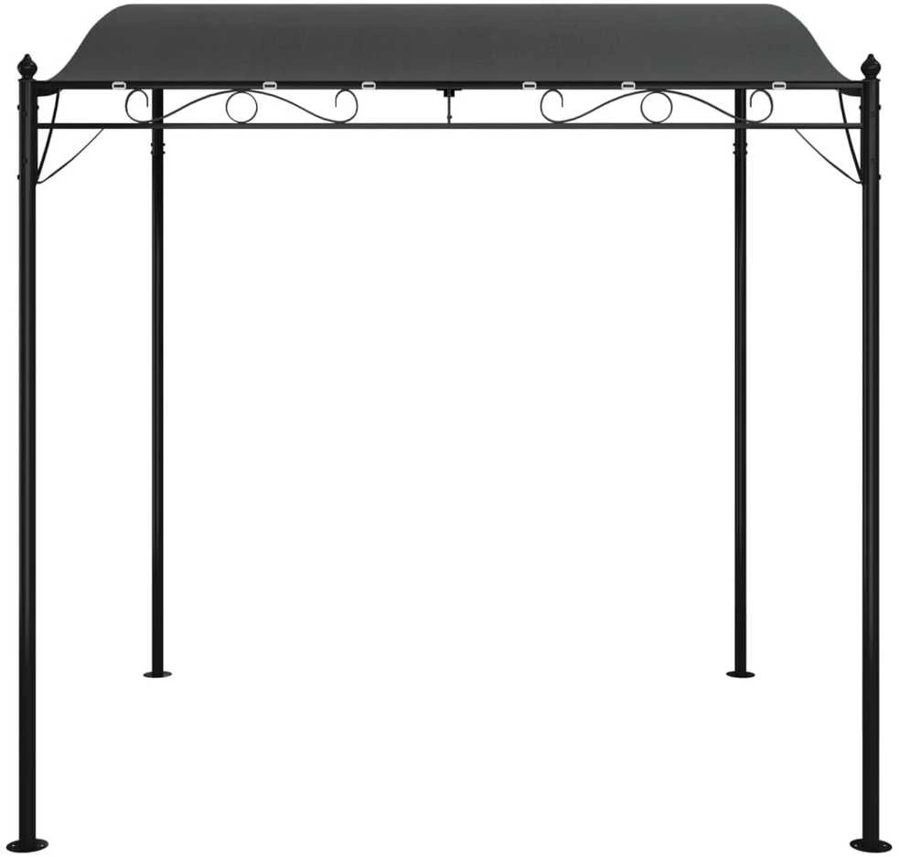 Stoginė, antracito spalvos, 2x2,3m, audinys ir plienas, 180g/m²