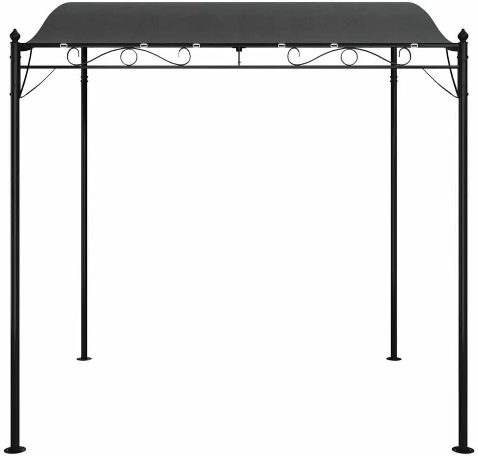 Stoginė, antracito spalvos, 2x2,3m, audinys ir plienas, 180g/m²