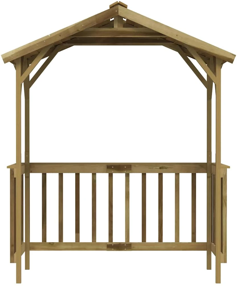 Stoginė kepsninei, 163,5x93x210cm, impregnuota pušies mediena