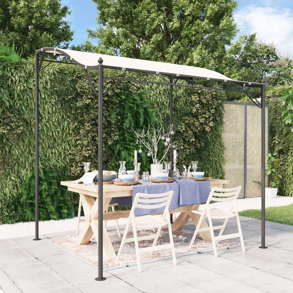Stoginė, kreminės spalvos, 2x2,3m, audinys ir plienas, 180g/m²