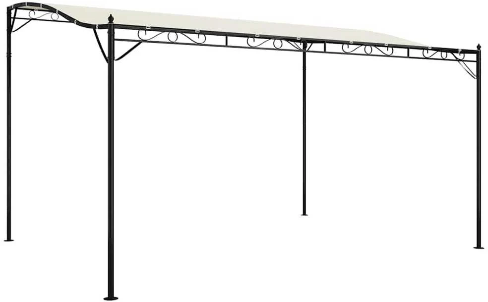 Stoginė, kreminės spalvos, 4x3m, audinys ir plienas, 180g/m²