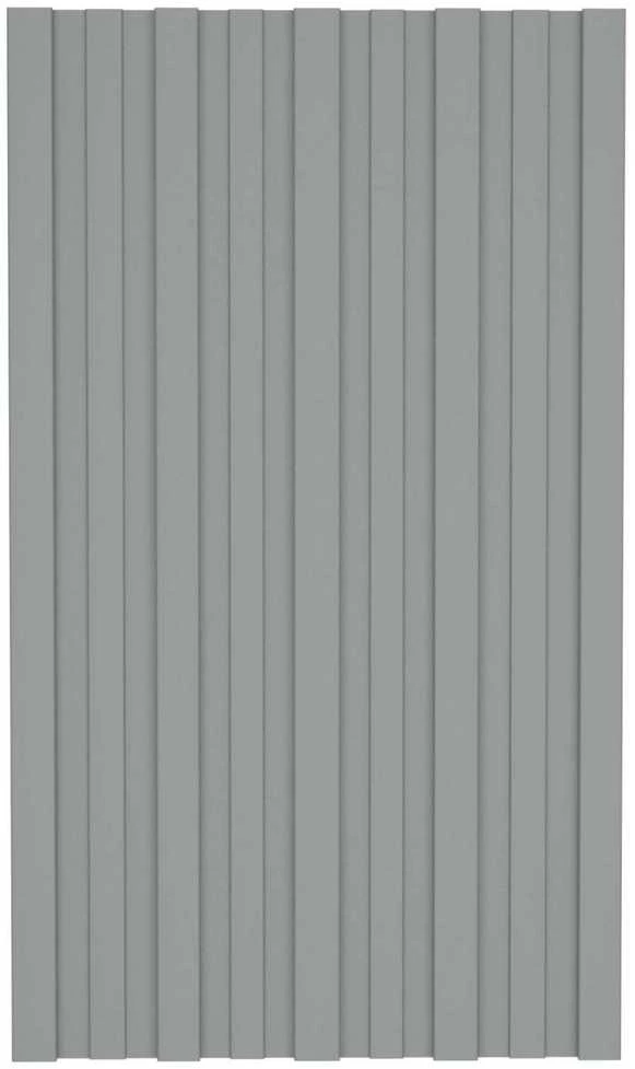 Stogo plokštė 12 vnt. Pilka 80 x 45 cm Galvanizuotas plienas