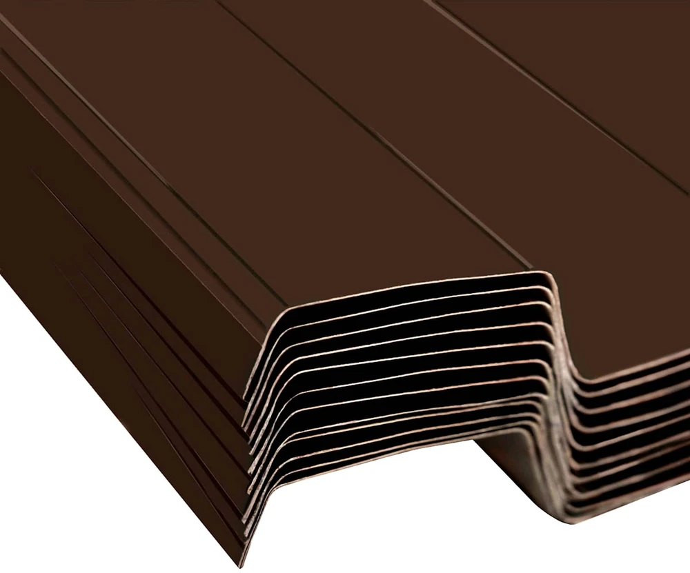 Stogo plokštė 12 vnt. Ruda 129 x 45 cm Galvanizuotas plienas