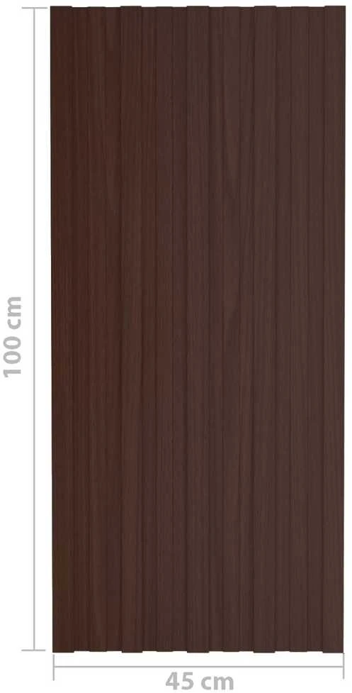 Stogo plokštė 36 vnt. Ruda 100 x 45 cm Galvanizuotas plienas