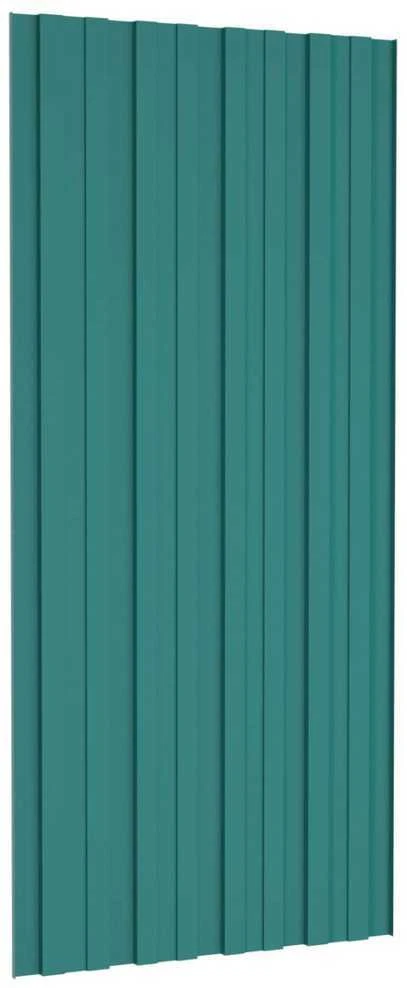 Stogo plokštė 36 vnt. Žalia 100 x 45 cm Galvanizuotas plienas