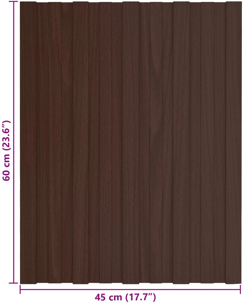 Stogo plokštė 36 vnt. Ruda 60 x 45 cm Galvanizuotas plienas