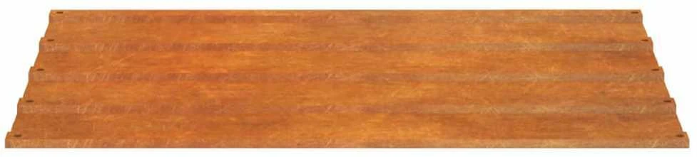 Stogo plokštės, 12vnt., rūdžių, 100x44cm, Corten plienas
