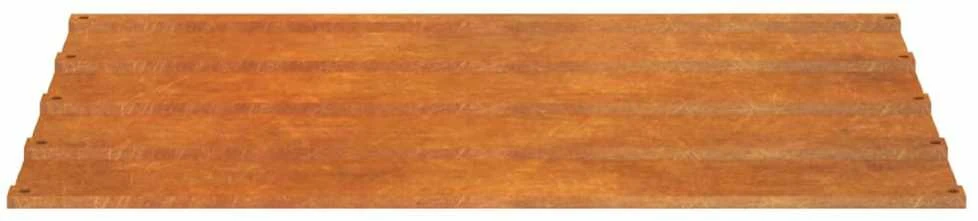 Stogo plokštės, 12vnt., rūdžių, 100x44cm, Corten plienas