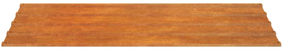 Stogo plokštės, 12vnt., rūdžių spalvos, 80x44cm, Corten plienas
