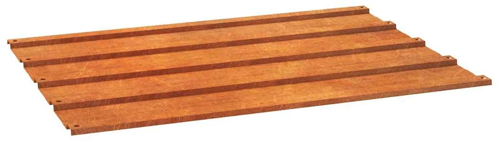 Stogo plokštės, 12vnt., rūdžių spalvos, 60x44cm, Corten plienas